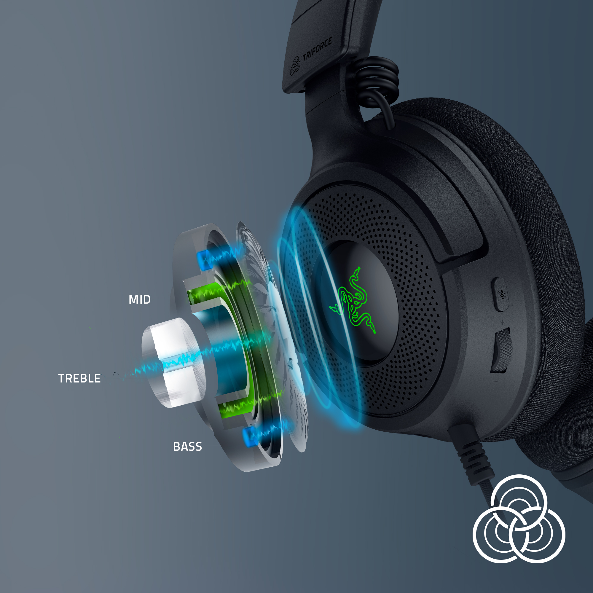 Razer Kraken V4 X Wired Gaming Headset with RGB